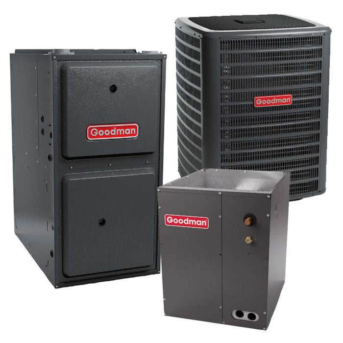 Goodman 5 Ton Heat Pump System Two-Stage 17.2 SEER2 96% 120K BTU Vertical