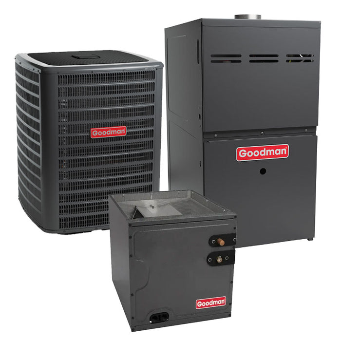 Goodman 2 .5 Ton AC Furnace & Coil System 15.2 SEER2 96% 80000 BTU Vertical