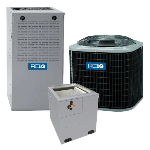 ACiQ 1.5 Ton Gas Furnace and Air Conditioner System R4A5S18AKAWA 16.5 SEER2 80% AFUE 90000 BTU Two-Stage Vertical V-Coils