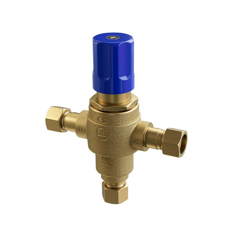 PROFLO 3/8" Brass Mixing Valve Thermostatic NSF Certified PFMVTS38
