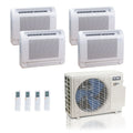 ACiQ 27K BTU 23 SEER2 4-Zone Floor Mount Mini Split R454B 230 Volts 9+9+9+9