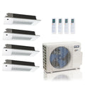 ACiQ 27K BTU 23 SEER2 4-Zone Slim Ceiling Cassette Mini Split R454B 230V 6+6+6+18