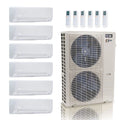ACiQ 48K BTU 23 SEER2 6-Zone Wall Mount Mini Split R454B 230V 6+9+12+12+12+12