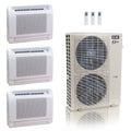 ACiQ 48K BTU 23 SEER2 3-Zone Floor Mount Mini Split R454B 230V 9+12+12