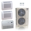 ACiQ 48K BTU 23 SEER2 3-Zone Floor Mount Mini Split R454B 230V 9+12+18