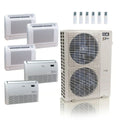ACiQ 55,000 BTU 22.2 SEER2 Floor Mount Mini Split System 5-Zone R454B 9+12+12+18+18