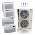 ACiQ 55,000 BTU 22.2 SEER2 Floor Mount Mini Split System 4-Zone R454B 12+12+18+24