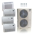 ACiQ 55,000 BTU 22.2 SEER2 Floor Mount Mini Split System 4-Zone R454B 12+18+18+18