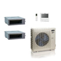 ACiQ 18K BTU 20 SEER2 Extreme Concealed Duct Mini Split System 2-Zone 9+9