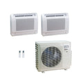 ACiQ 18,000 BTU 25 SEER2 2-Zone Floor Mount Mini Split R454B 230V 9+9