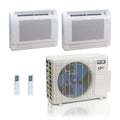 ACiQ 18,000 BTU 25 SEER2 2-Zone Floor Mount Mini Split R454B 230V 12+12