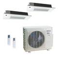 ACiQ 18,000 BTU 25 SEER2 2-Zone Ceiling Cassette Mini Split R454B 230 6+6
