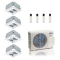 ACiQ 27,000 BTU 23 SEER2 Extreme Mini Split 4-Zone Ceiling Cassette 9+9+9+9