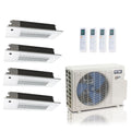 ACiQ 27,000 BTU 23 SEER2 4-Zone Slim Ceiling Cassette Mini Split R454B 230V 6 + 9 + 9 + 9