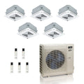 ACiQ 36K BTU 23 SEER2 Extreme Ceiling Cassette Mini Split 5-Zone 9+9+9+9+9