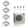 ACiQ 36K BTU 23 SEER2 Extreme Mini Split 4-Zone Ceiling Cassette 230V 4x12K