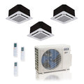 ACiQ 36K BTU 23 SEER2 Extreme Mini Split 3-Zone Ceiling Cassette 12+18+18