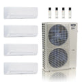 ACiQ 48K BTU 23 SEER2 Extreme Mini Split System Wall Mount 4-Zone 6+6+18+24