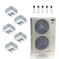 ACiQ 48,000 BTU Extreme 5-Zone Ceiling Cassette Mini Split 230V 9+9+9+9+9