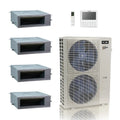 ACiQ 48K BTU 20.4 SEER2 Extreme 4-Zone Concealed Duct Mini Split 9+9+9+18