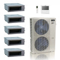 ACiQ 48K BTU Extreme 5-Zone Concealed Duct Mini Split System 230 9+9+9+9+12