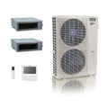 ACiQ 48K BTU 20.4 SEER2 Extreme Concealed Duct Mini Split 2-Zone 230V 9+24