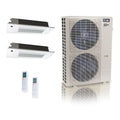 ACiQ 48K BTU 23 SEER2 Extreme Mini Split 2-Zone Slim Ceiling Cassette 18+18