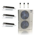 ACiQ 48K BTU 23 SEER2 Extreme Slim Ceiling Cassette Mini Split 3-Zone 18K