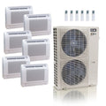 ACiQ 55K BTU 22.2 SEER2 6-Zone Floor Mount Mini Split R454B 230V 9+9+9+9+9+18