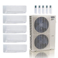 ACiQ 55,000 BTU 22.2 SEER2 5-Zone Wall Mount Mini Split R454B 230V 9+9+9+9+12