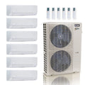 ACiQ 55K BTU 22.2 SEER2 6-Zone Wall Mount Mini Split R454B 230V 12+12+12+12+12+12