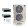 ACiQ 55,000 BTU 20 SEER2 2-Zone Concealed Duct Mini Split R454B 230V 18+24