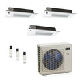 ACiQ 55K BTU 22.2 SEER2 3-Zone Ceiling Cassette Mini Split R454B 230V 12+12+18