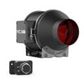 ACiQ 8" Mixed Flow Inline Duct Fan 500 CFM Manual Speed Control Black