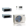 ACiQ 18K BTU 20 SEER2 Concealed Duct Mini Split System 2-Zone 230 R454B 9+9