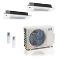 ACiQ 18K BTU 25.1 SEER2 2-Zone Ceiling Cassette Mini Split 230V R454B 12+12
