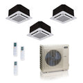 ACiQ 27,000 BTU 25 SEER2 Ceiling Cassette Mini Split System 3-Zone 12+12+12