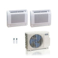 ACiQ 36,000 BTU 24 SEER2 2-Zone Floor Mount Mini Split R454B 230 Volts 9+24