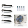 ACiQ 36K BTU 24 SEER2 4-Zone Ceiling Cassette Mini Split R454B 230 6+9+9+12