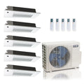 ACiQ 36,000 BTU 24 SEER2 5-Zone Slim Ceiling Cassette Mini Split R454B 230V 9+9+9+9+9