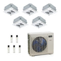 ACiQ 48,000 BTU 24 SEER2 5-Zone Ceiling Cassette Mini Split 230V 9+9+9+9+9