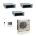 ACiQ 48,000 BTU 20.4 SEER2 Concealed Duct Mini Split System 3-Zone 9+12+12