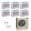 ACiQ 48K BTU 24 SEER2 6-Zone Floor Mount Mini Split R454B 230V 9+9+9+12+12+12