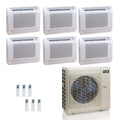 ACiQ 48K BTU 24 SEER2 6-Zone Floor Mount Mini Split R454B 230V 9+9+9+9+9+12