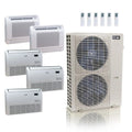 ACiQ 55,000 BTU 22 SEER2 Floor Mount Mini Split System 5-Zone R454B 9+9+18+18+18