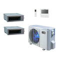 ACiQ 55,000 BTU 18 SEER2 Concealed Duct Mini Split System 2-Zone 230V 24+24
