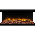 Amantii 63" Smart Electric Fireplace Fire & Ice LumaForest Built-In 3-Sided