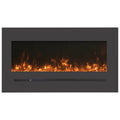 Amantii 26" Electric Fireplace Wall Mount With Deep Charcoal Steel Surround