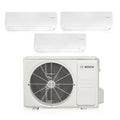 Bosch 27K BTU 21 SEER2 Gen 4 Wall Mount Mini Split 3-Zone Max Performance 25 ft Lineset 230V R454B 9+12+12