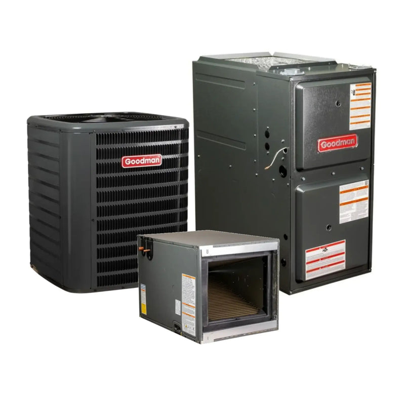Goodman 3 Ton 15.2 SEER2 AC & Gas Furnace System Ultra-Low NOx 96% Hor
